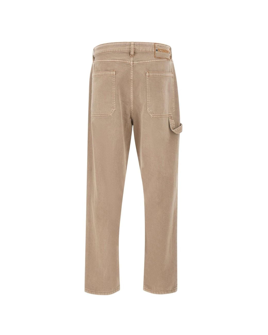 Iceberg Natural Denim Carpenter Pants for men