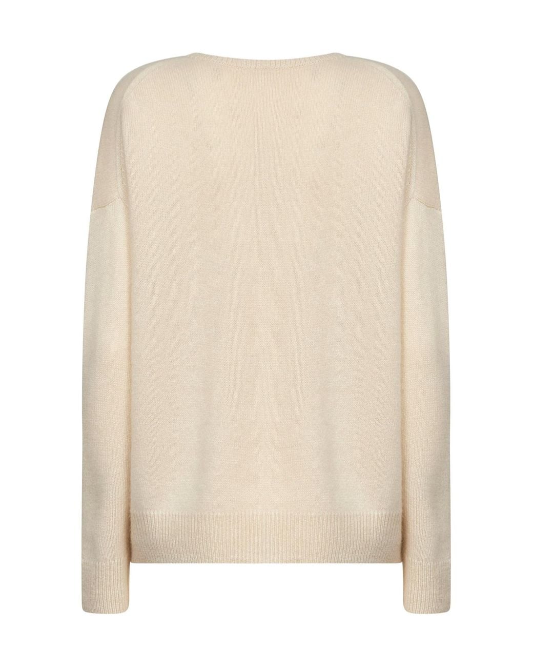 Co. Natural Ribbed V-Neck Knitted Sweater