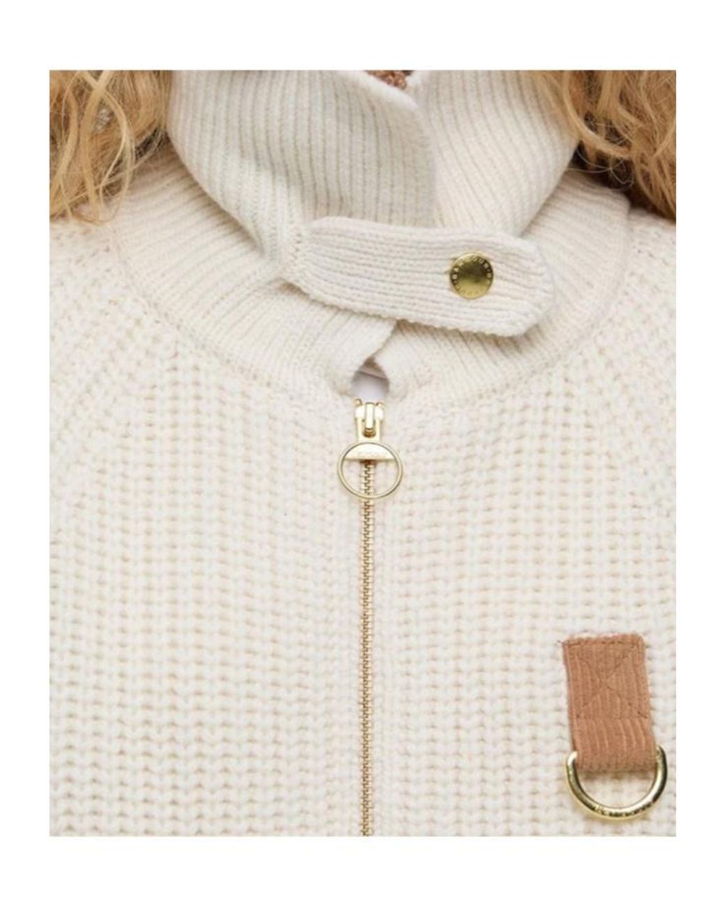 Barbour Natural Zip Shearling Sweater