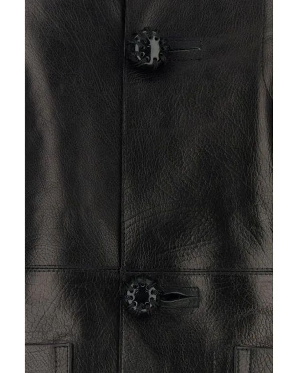 NAMACHEKO Black Minimalist Button-Up Jacket for men