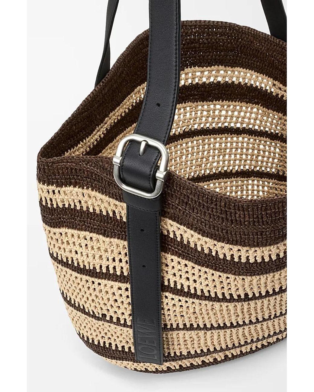 Loewe White Loop Basket Bag for men