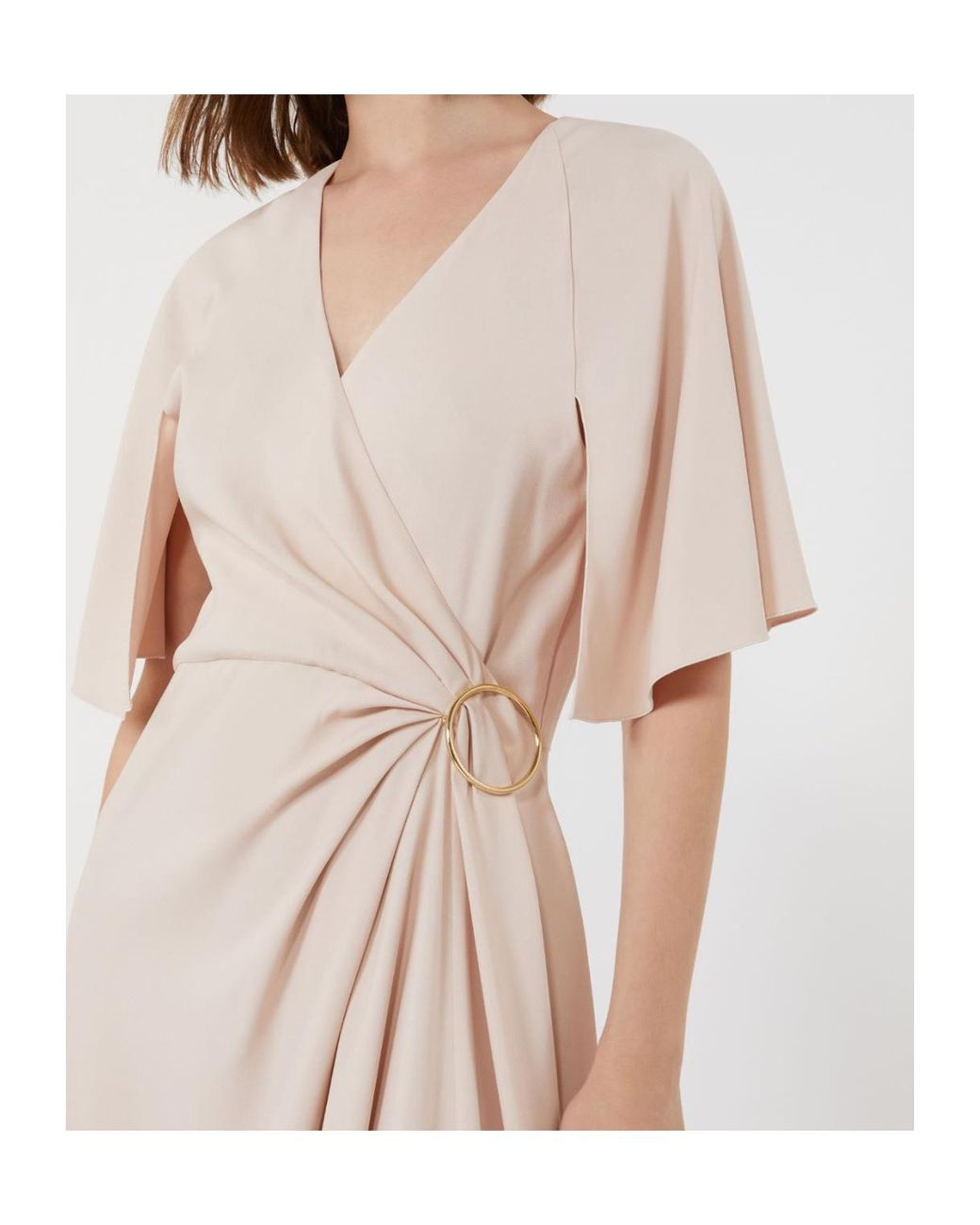 Max Mara Pink Viscose Envers Satin Dress