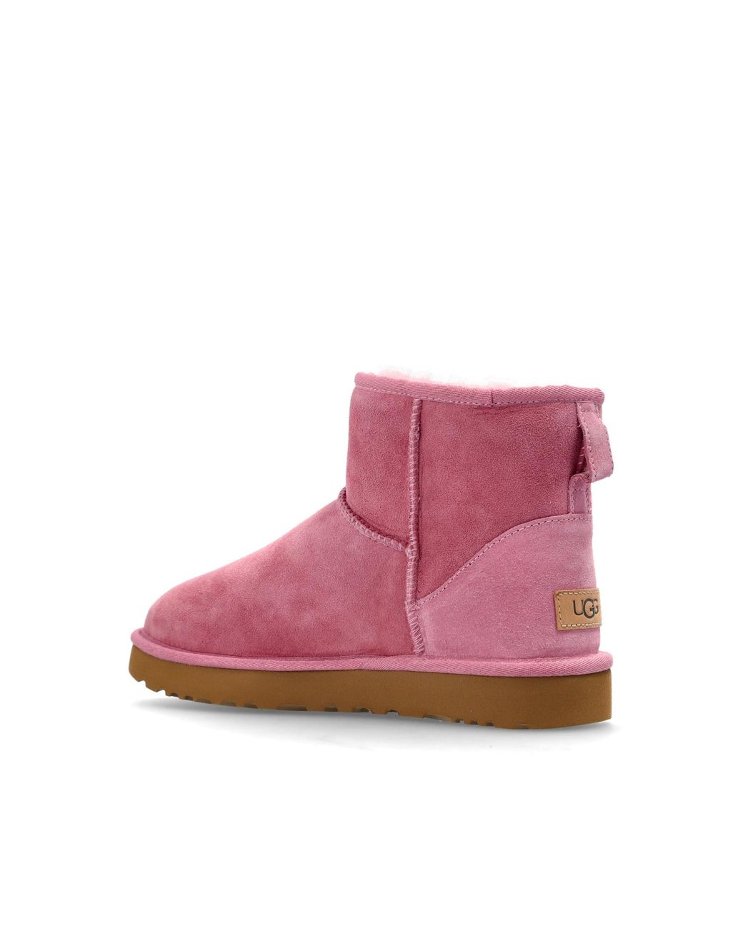 Ugg Pink Classic Mini Ii Ankle Boots