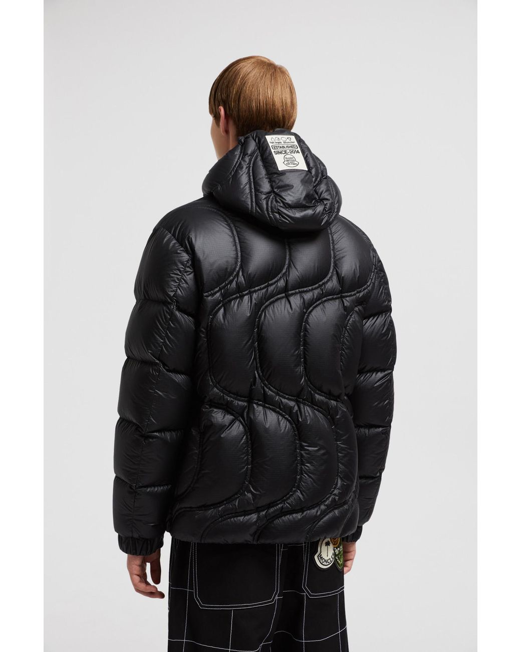 Moncler Black X Palm Angels Cherith Hooded Short Down Jacket