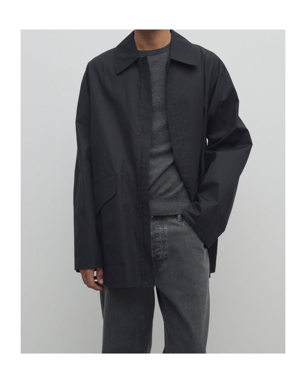 The Row Black Noe Jacket for men