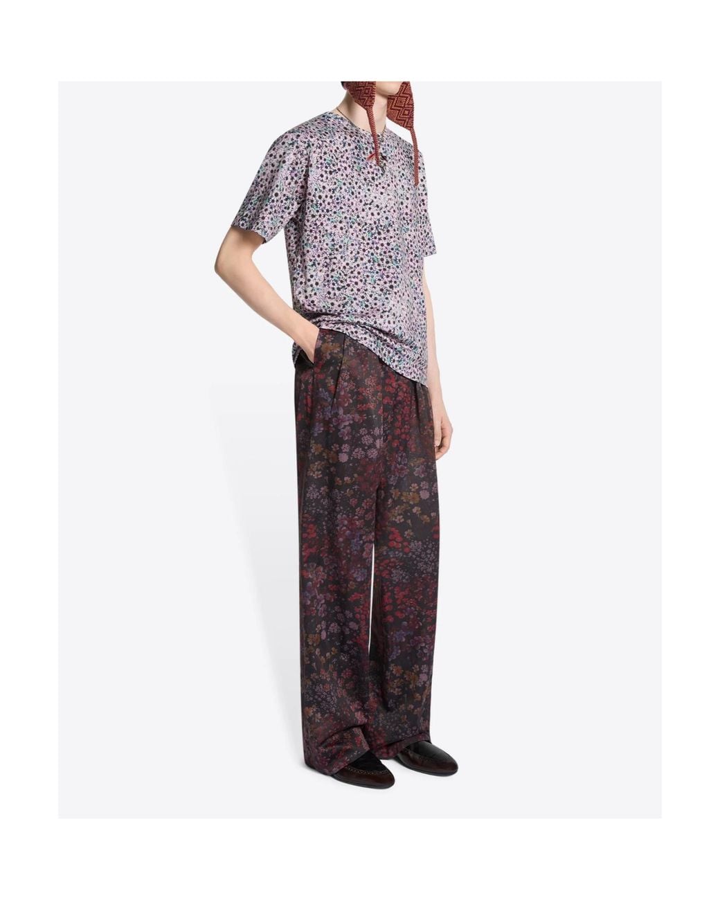 Dries Van Noten Purple Regular Fit Cotton T-Shirt for men