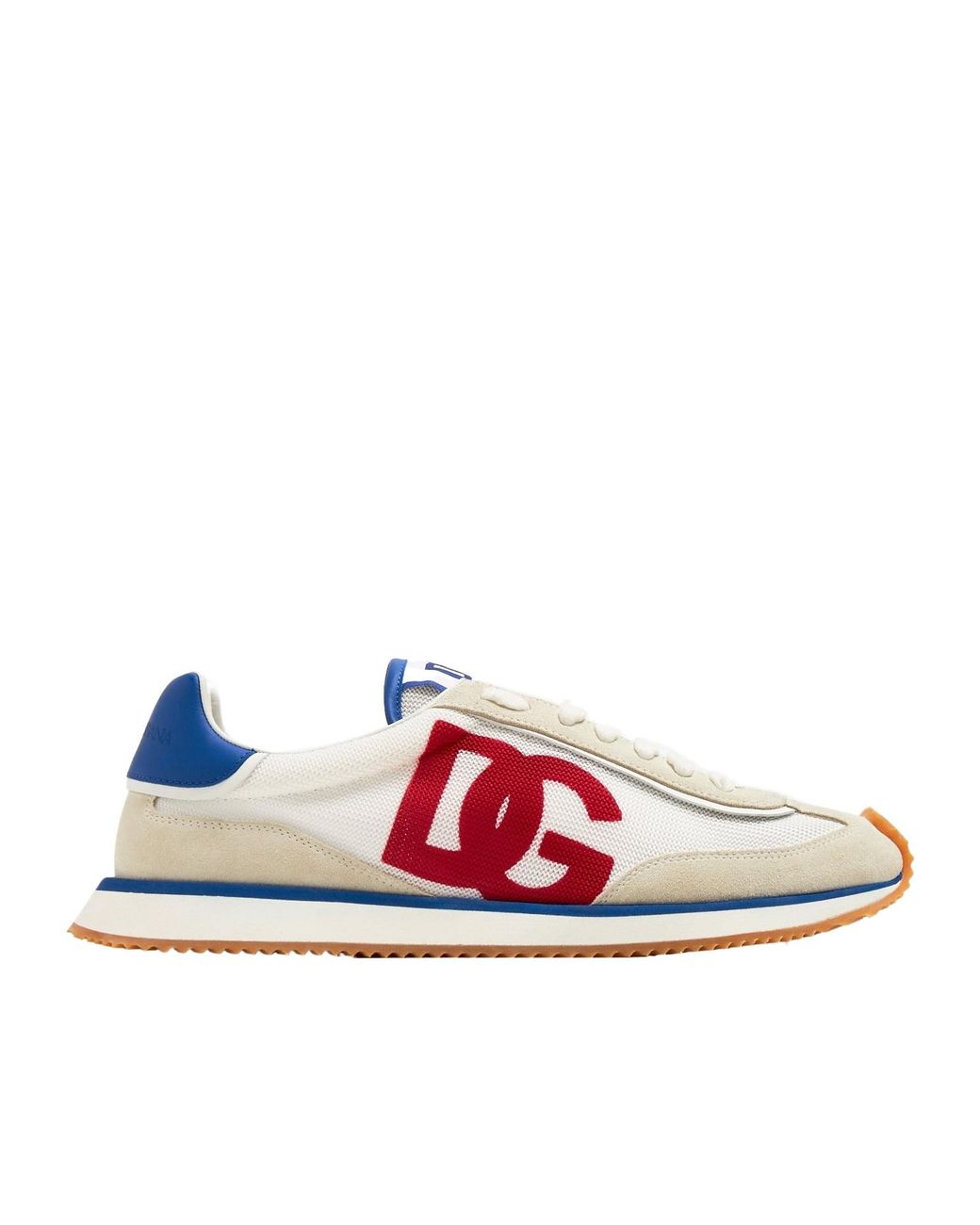 Dolce & Gabbana Pink Dg Logo Printed Low-Top Sneakers