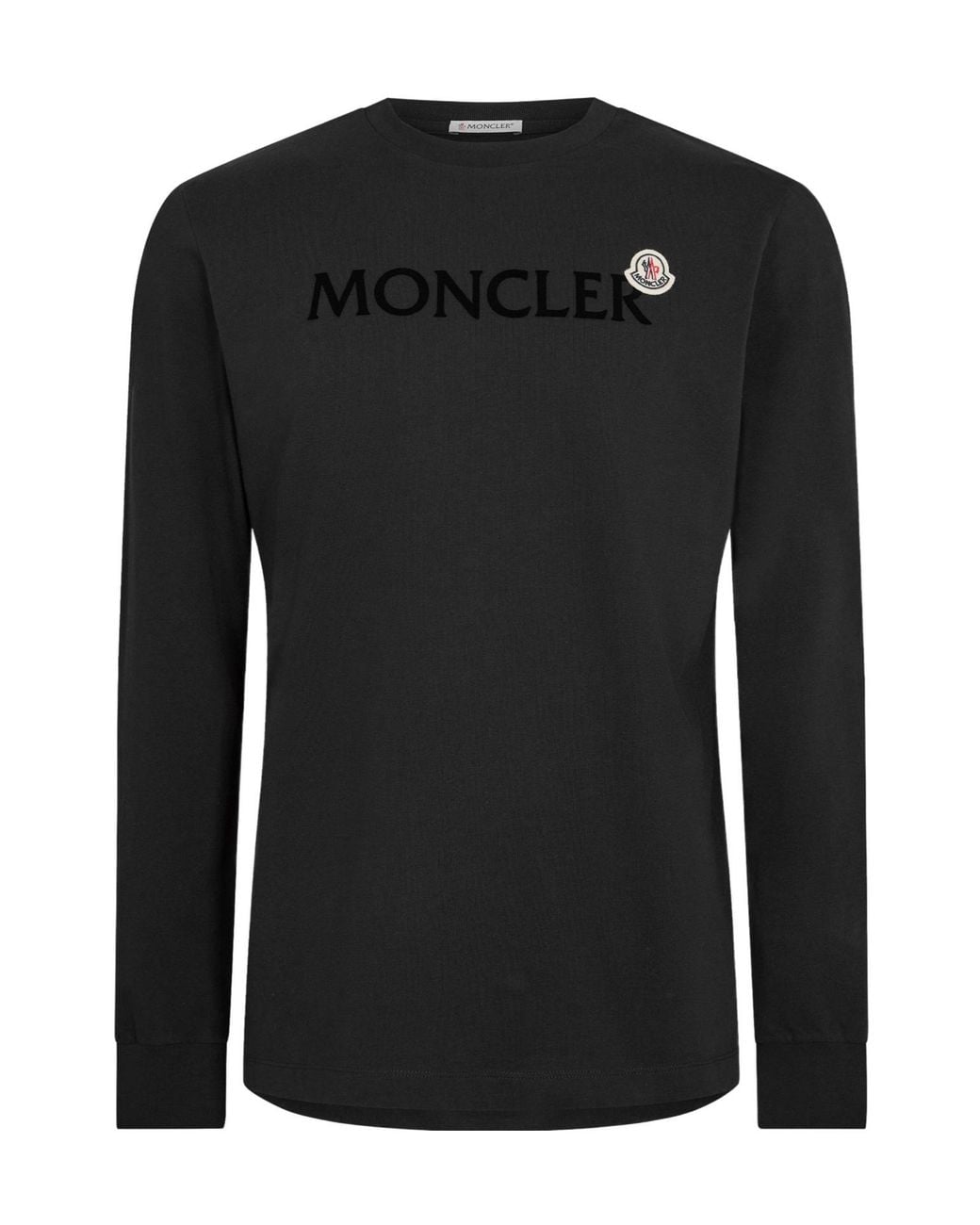 Moncler Black Crew Neck T-Shirt for men