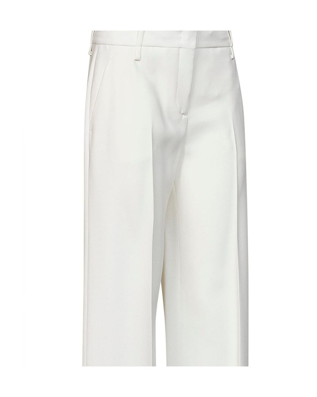 Ermanno Scervino White Interlock Bootcut Trousers