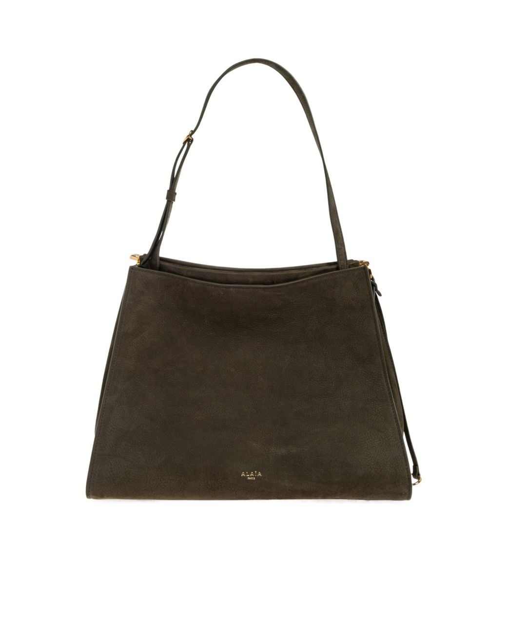 Alaïa Black Medium Le Click Suede Shoulder Bag