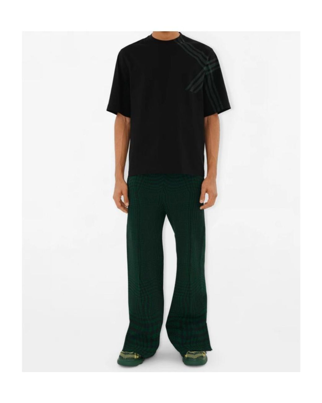 Burberry Black Short-Sleeve Cotton T-Shirt for men