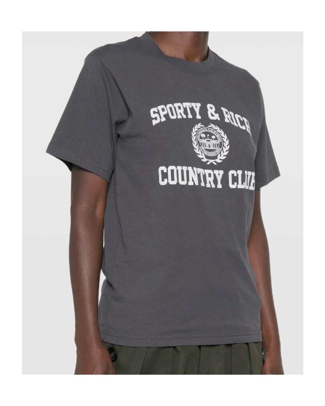 Sporty & Rich Blue Short Sleeve Crewneck T-Shirt