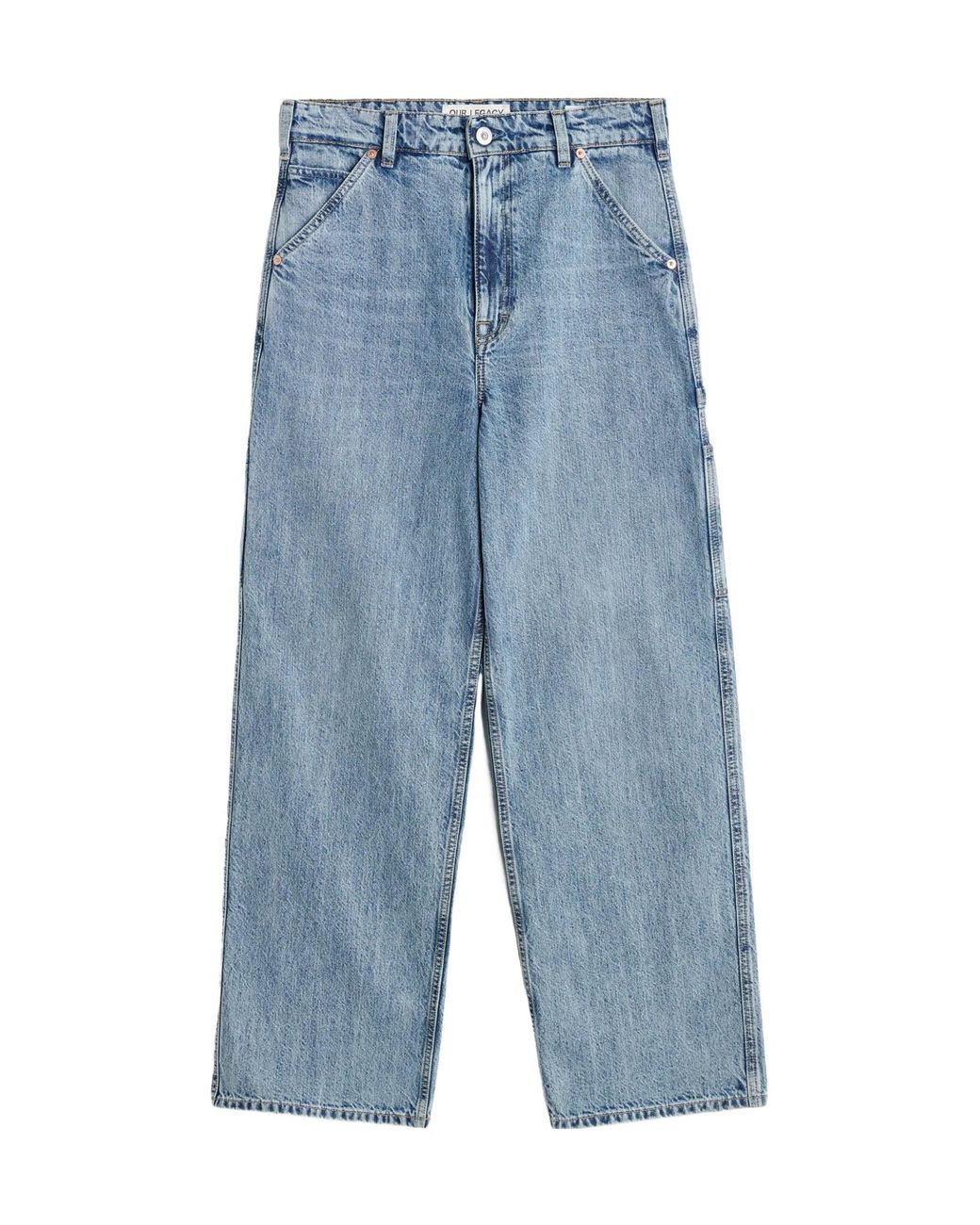 Our Legacy Blue High-Rise Wide-Leg Jeans