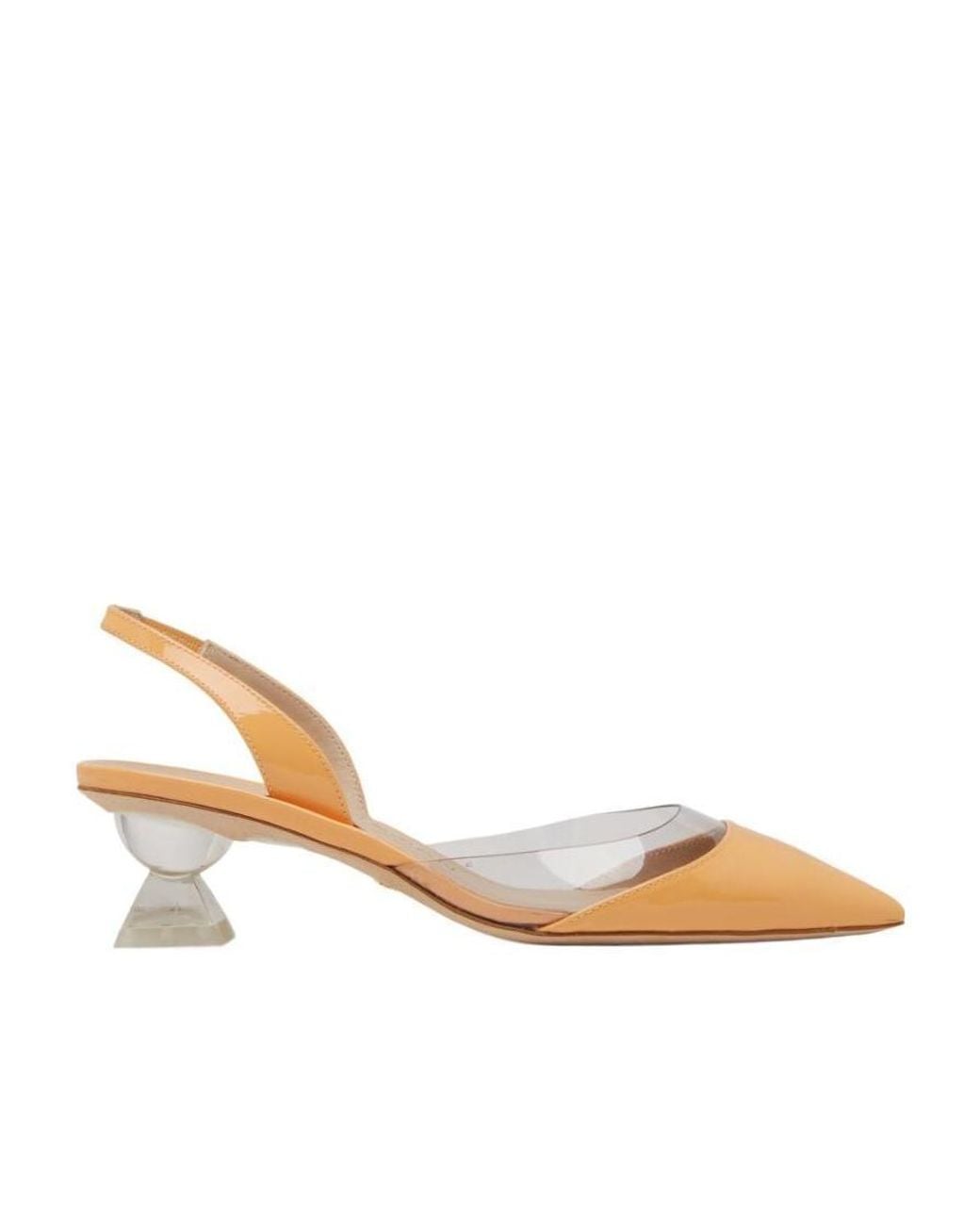 Stuart Weitzman Natural Lucite Sculpt Pumps
