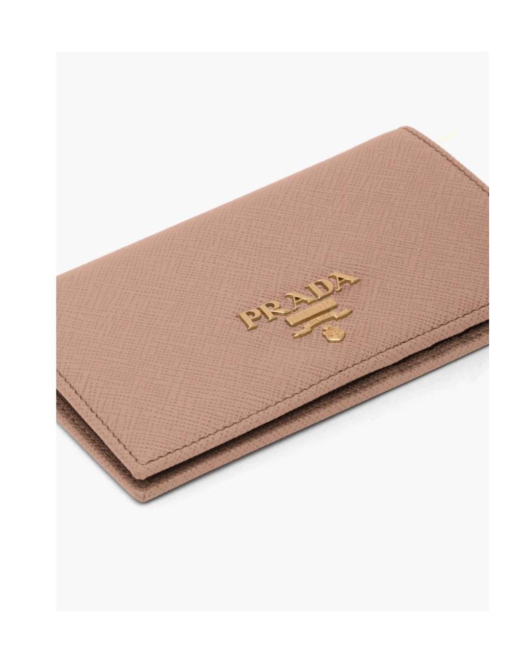 Prada Pink Small Saffiano Leather Wallet
