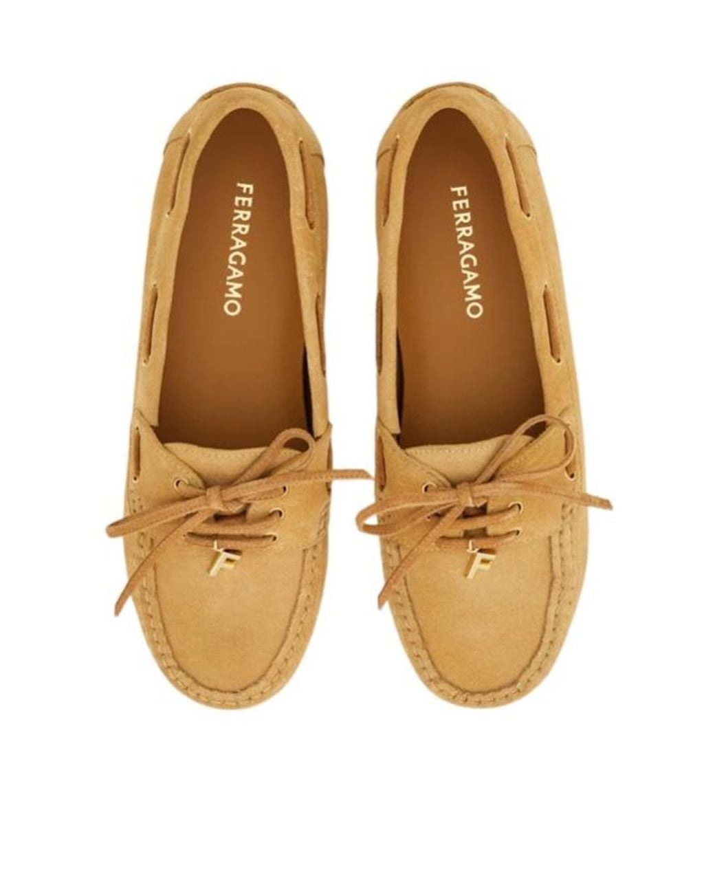 Ferragamo Natural Ferragamo Flippy Bow Detail Flat Shoes