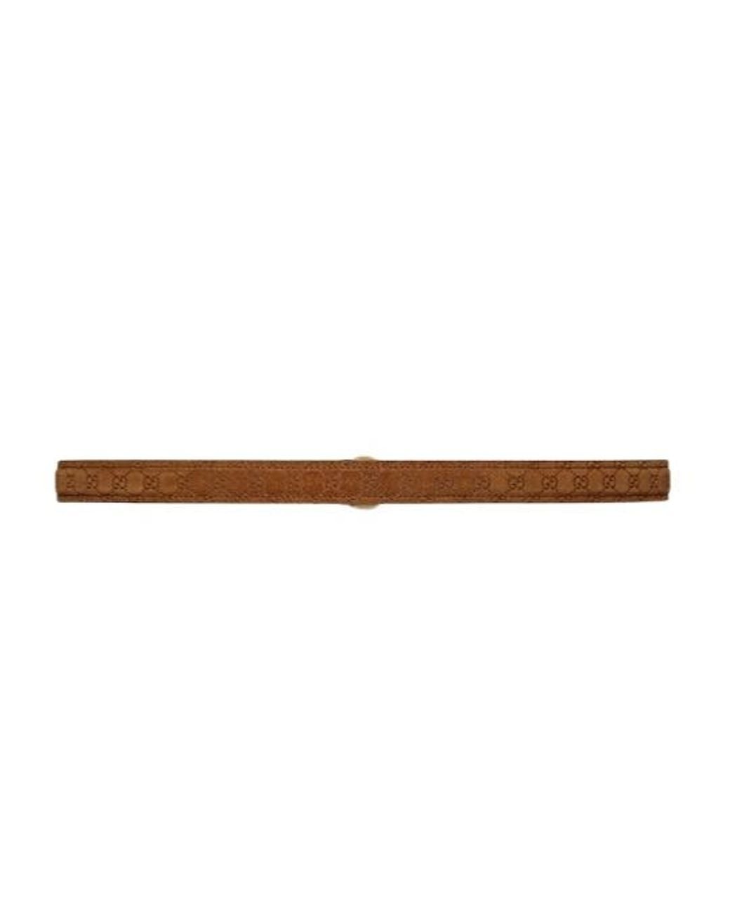 Gucci White Blondie Thin Belt