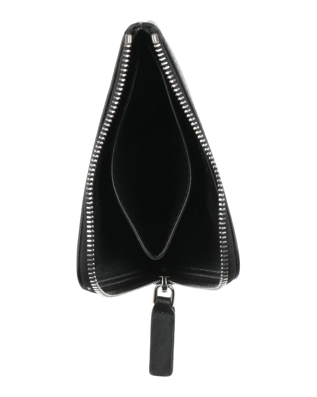 Marni Black Solid Color Leather Card Holder