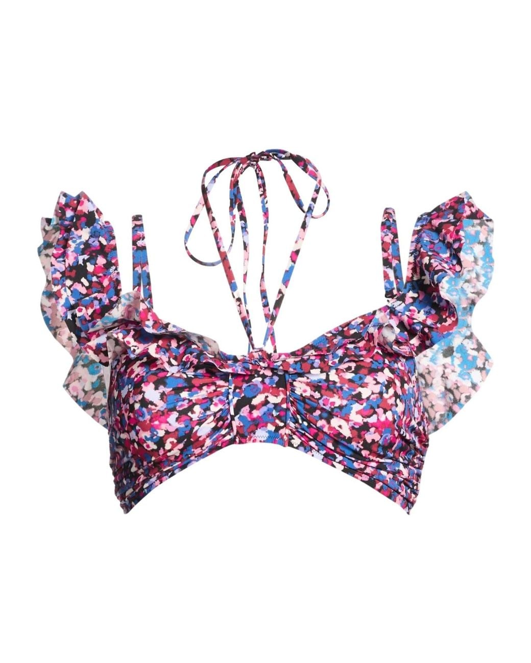 Isabel Marant Purple Colourful Bikini Top