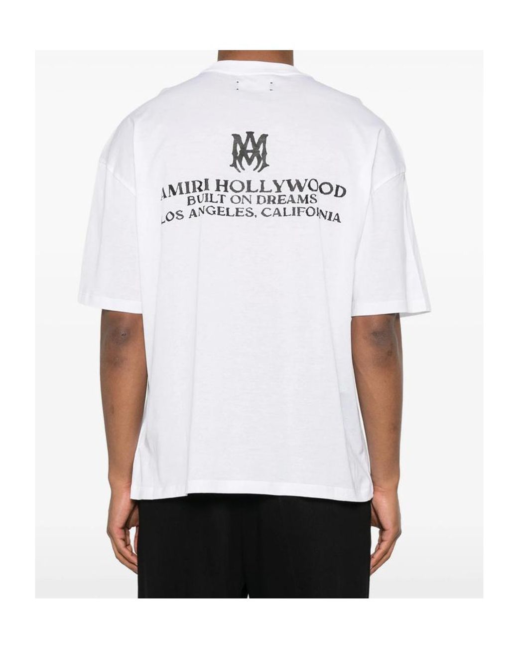 Amiri White Short Sleeve Crewneck T-Shirt for men