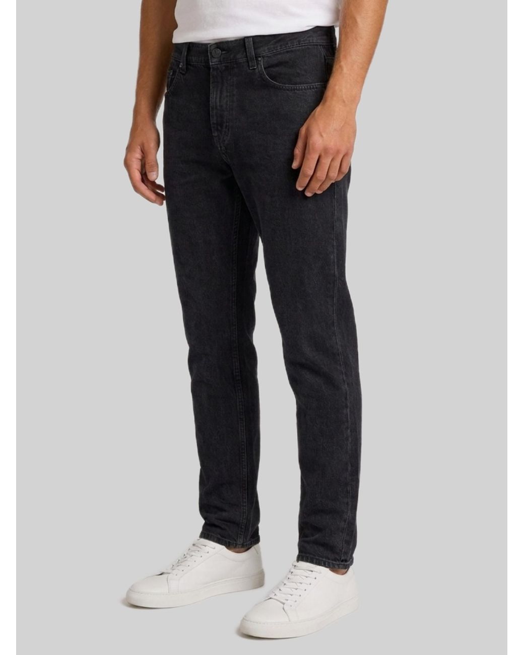 Saint Laurent Black Logo-Patch Jeans for men