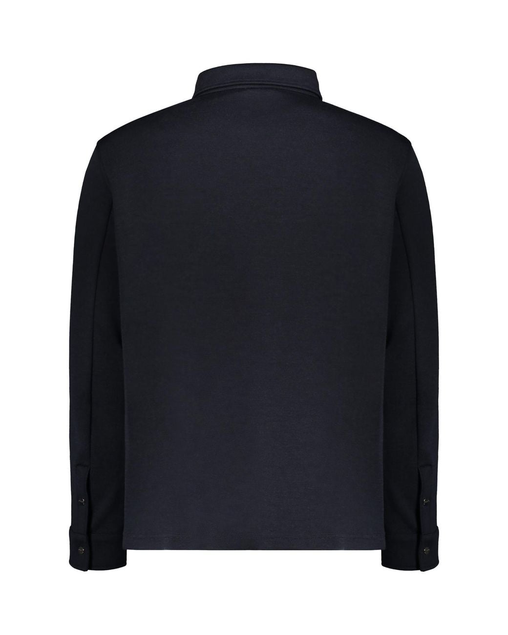 Herno Blue Snap-Front Overshirt for men