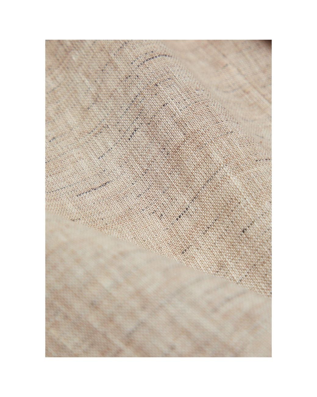 Emporio Armani Natural Linen-Blend Trousers