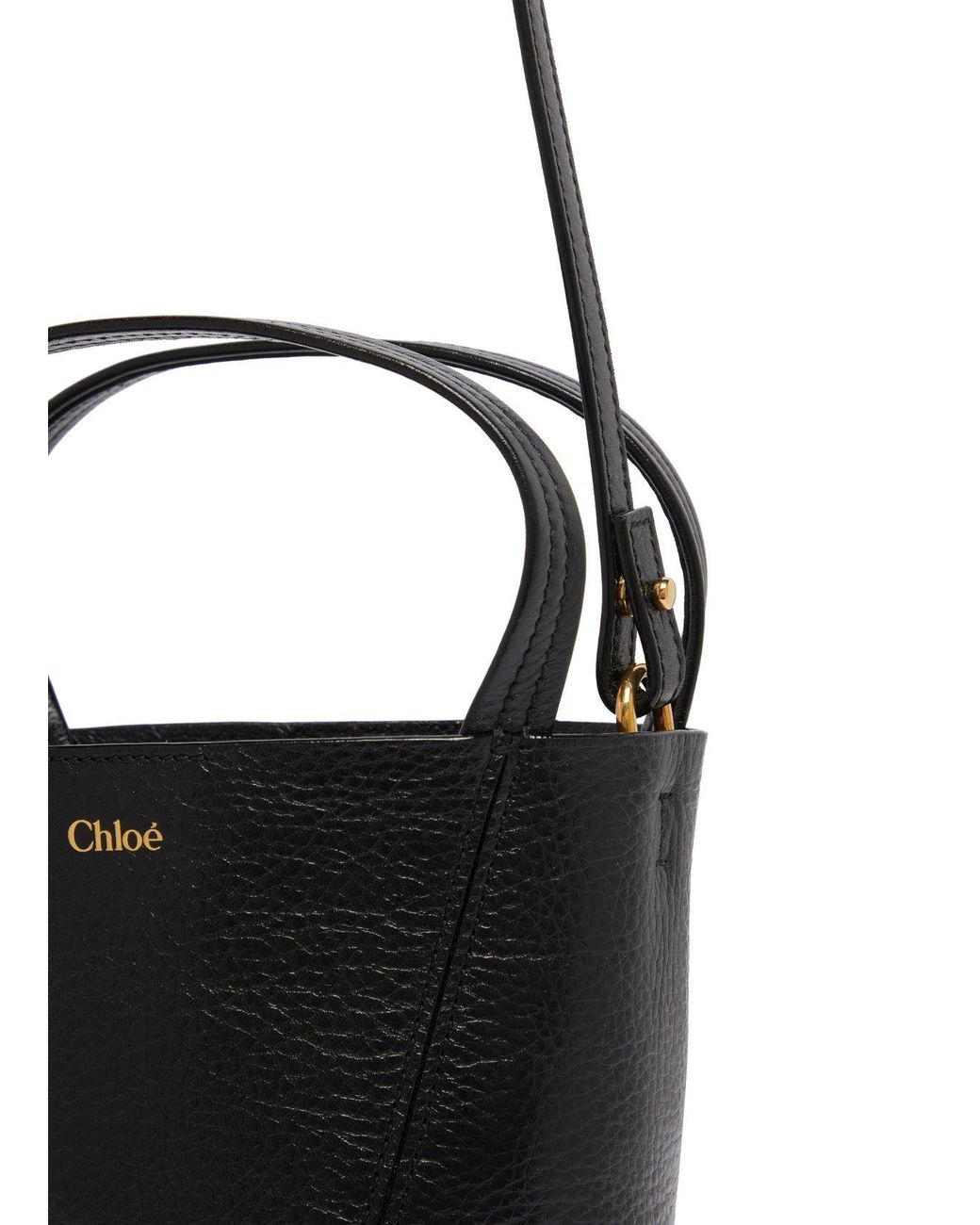 Chloé Black Logo Shoulder Bag