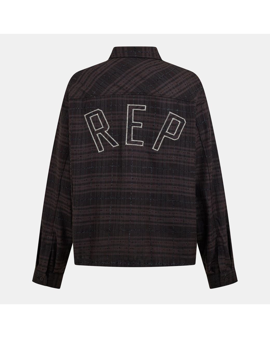 Represent Black Plaid Shirt for men