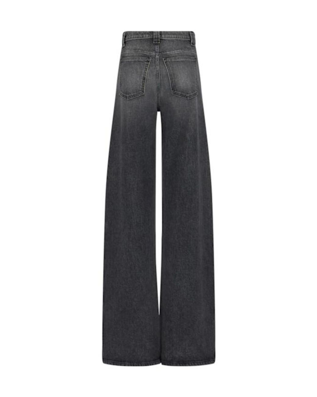 Khaite Gray Dane High Waisted Denim Jeans