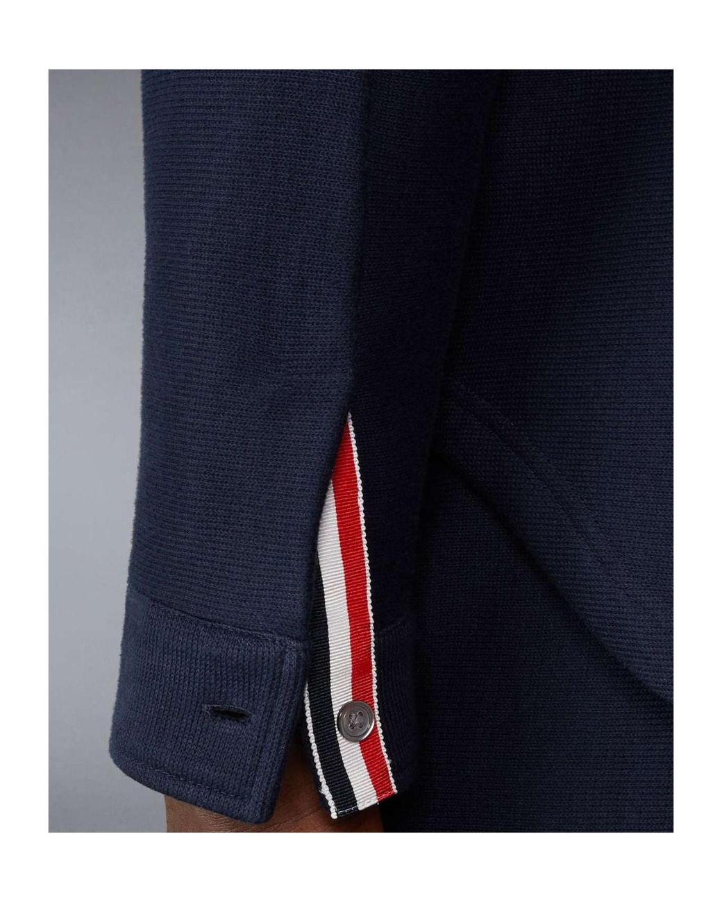 Thom Browne Blue Buttoned Jacket for men