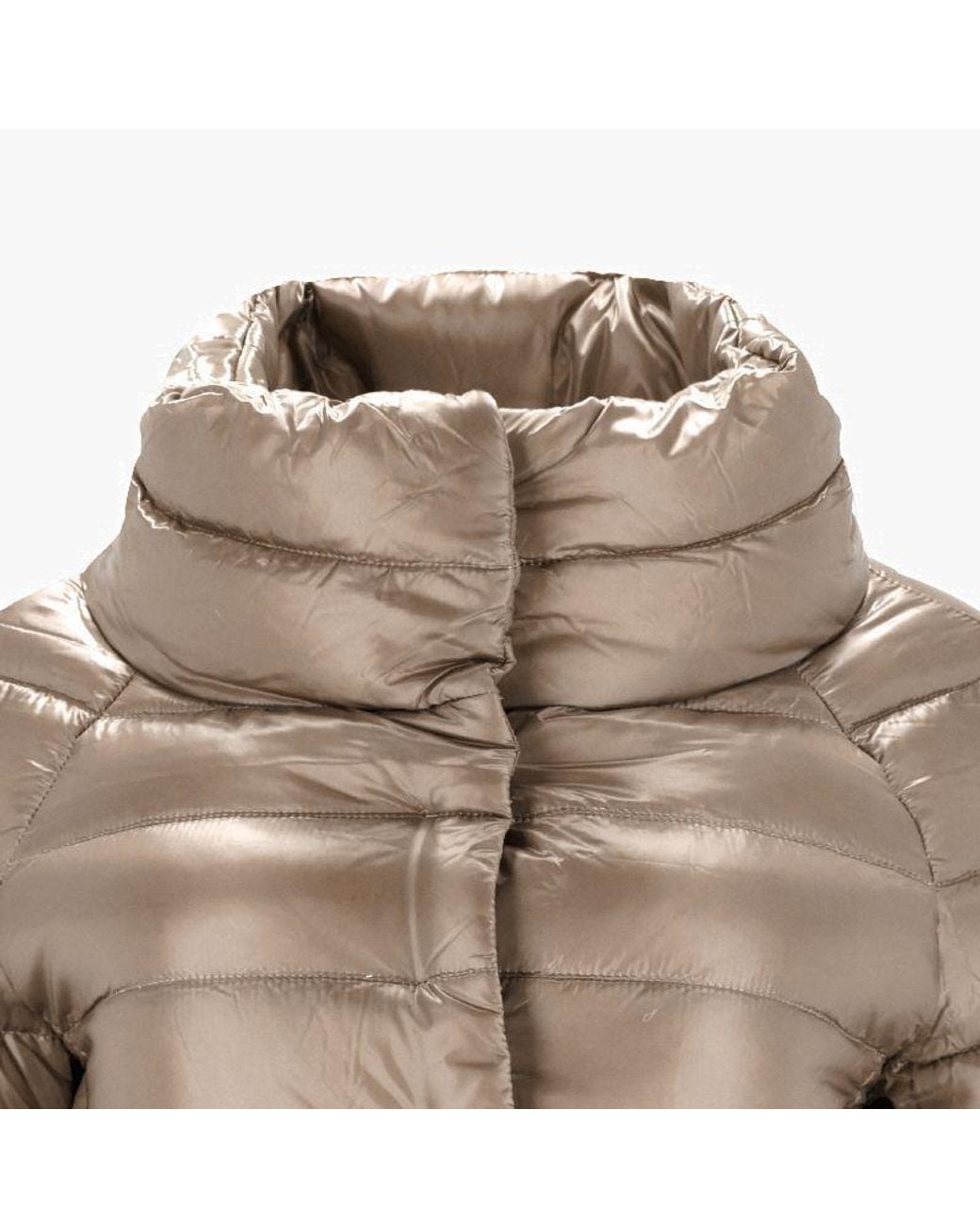 Herno Brown Sofia Padded Mini Cape