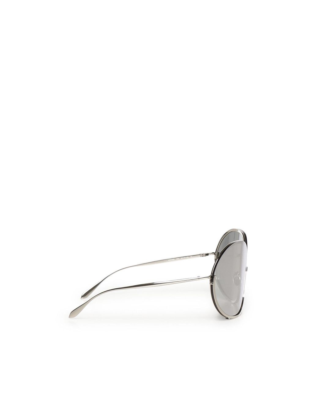 Alaïa White Alaïa Oversized Shield Frame Sunglasses