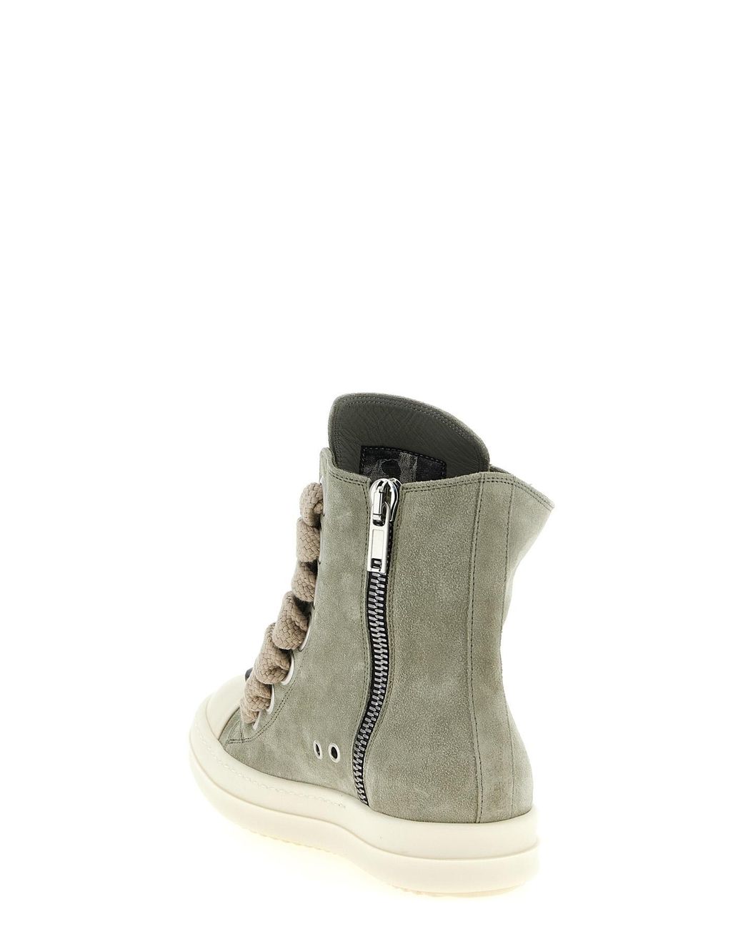 Rick Owens Gray 'Jumbolace Sneaks' Sneakers