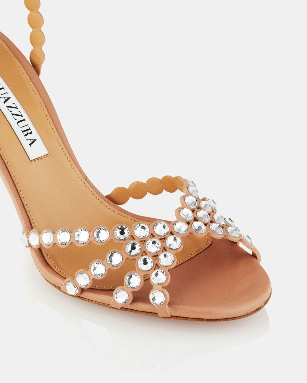 Aquazzura Metallic Tequila Embellished Heeled Sandals