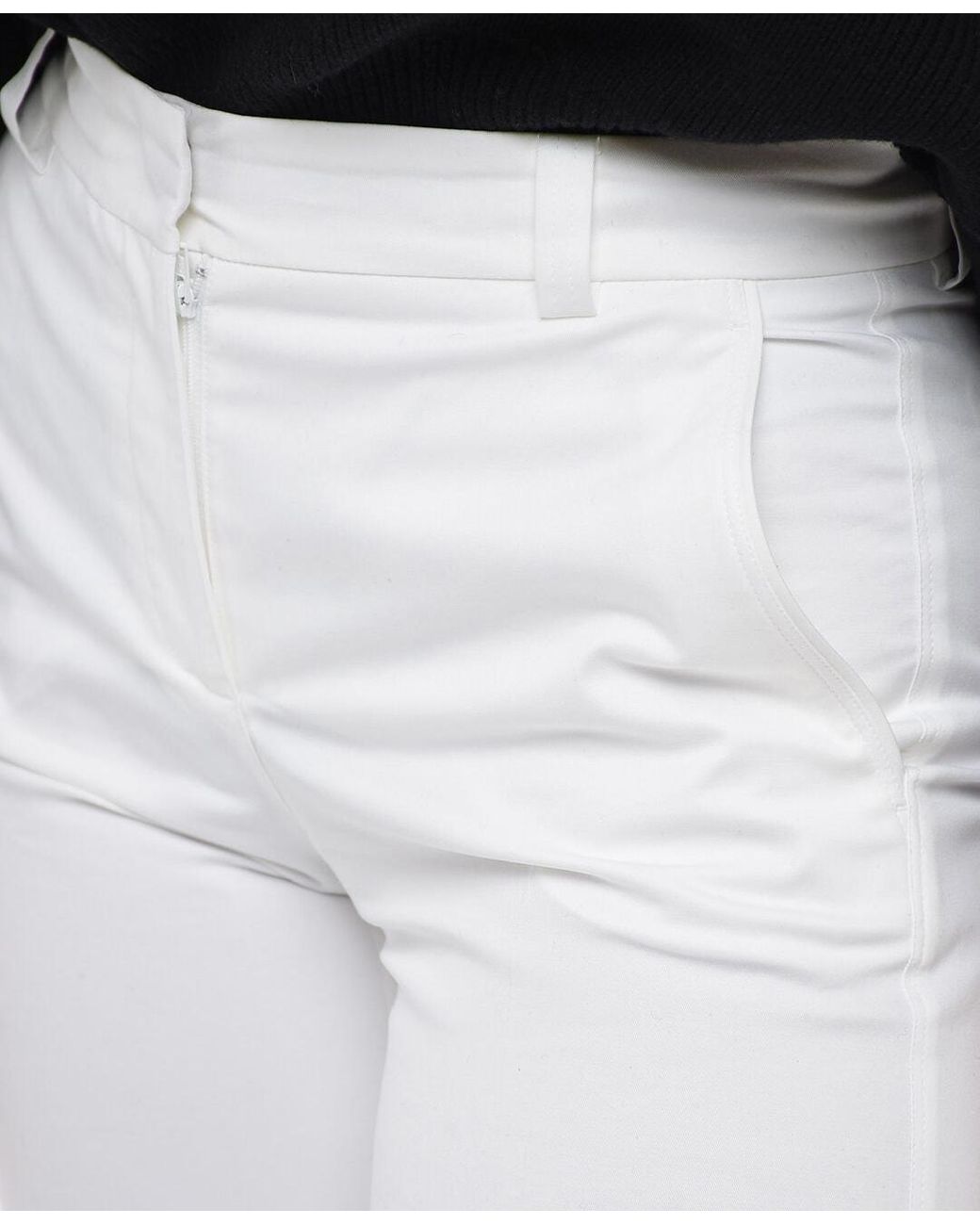 Ql2 Black Cropped Trousers