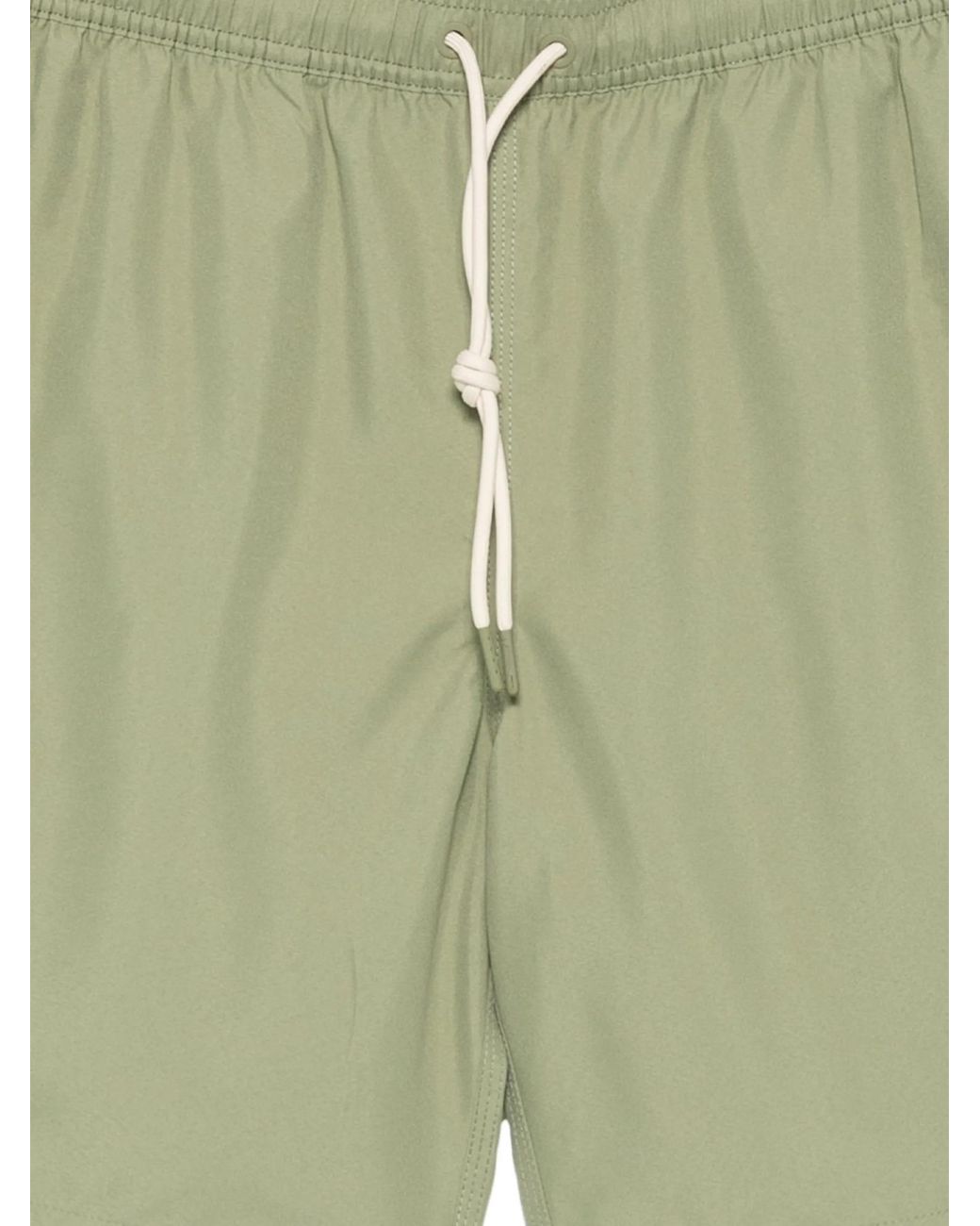 Barbour Green Staple Logo-Embroidered Drawstring Swim Shorts for men