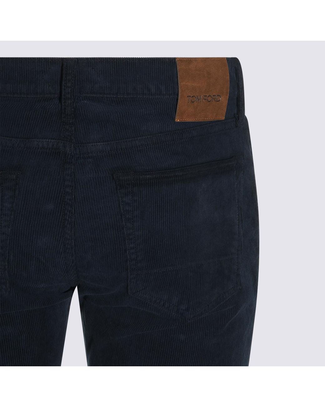 Tom Ford Blue Mid-Rise Slim-Fit Jeans for men