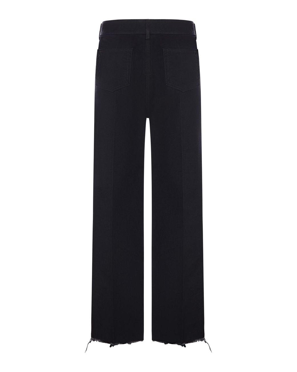 Rick Owens Blue Raw Hem Wide-Leg Jeans for men