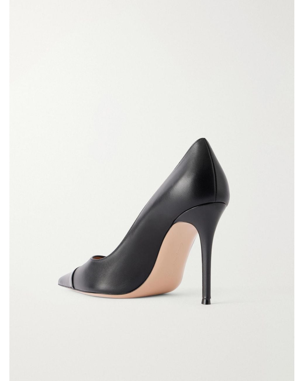 Gianvito Rossi Multicolor Patent-Trimmed Leather Pumps