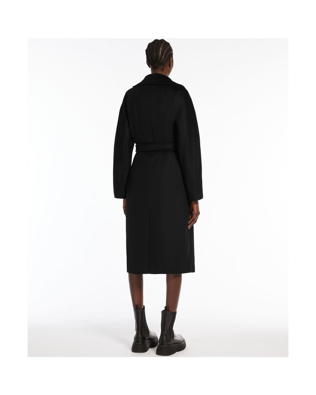 Weekend by Maxmara Black Resina Belted Waist Coat