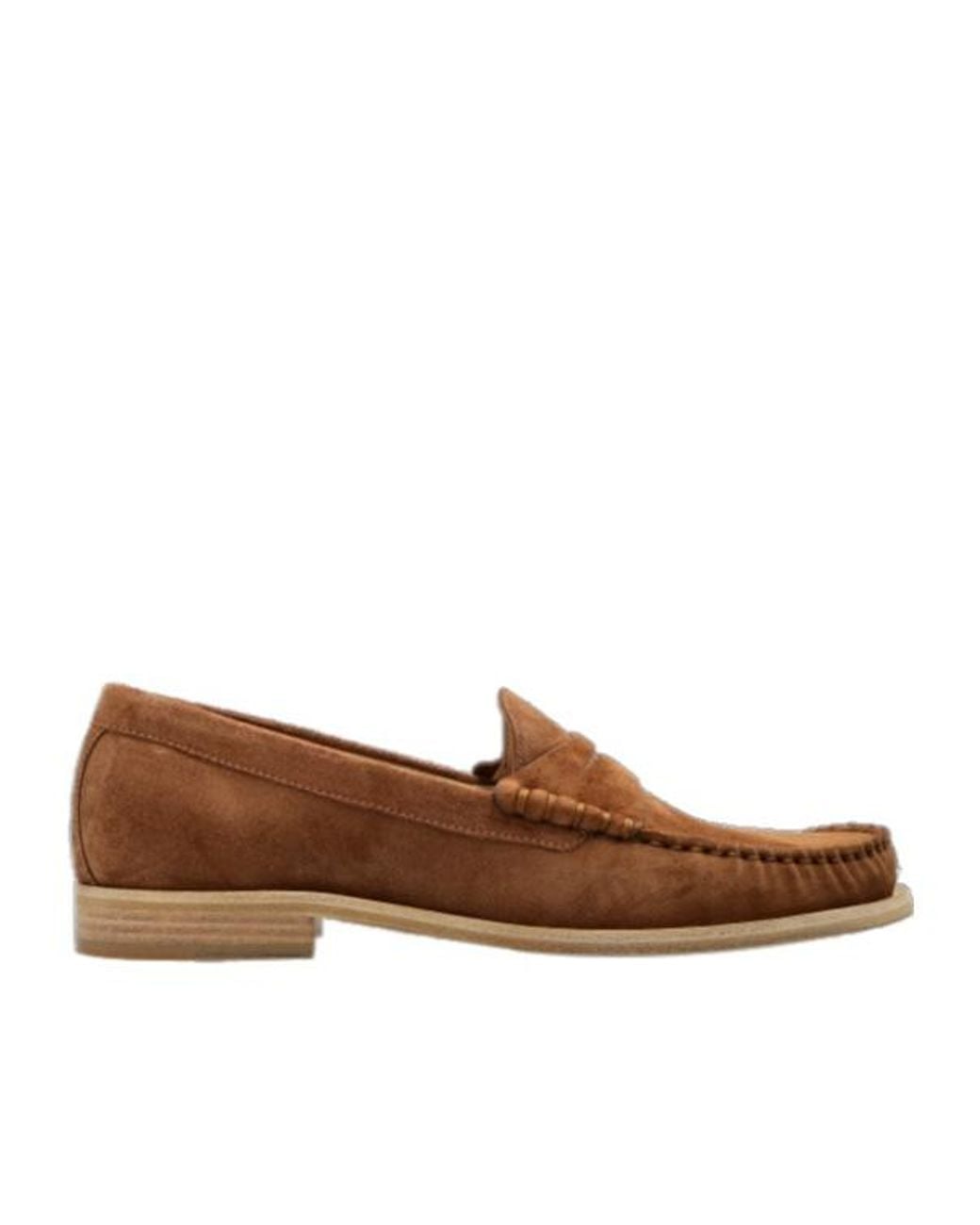 Stuart Weitzman Brown Shoes Lottie Loafer Sk307