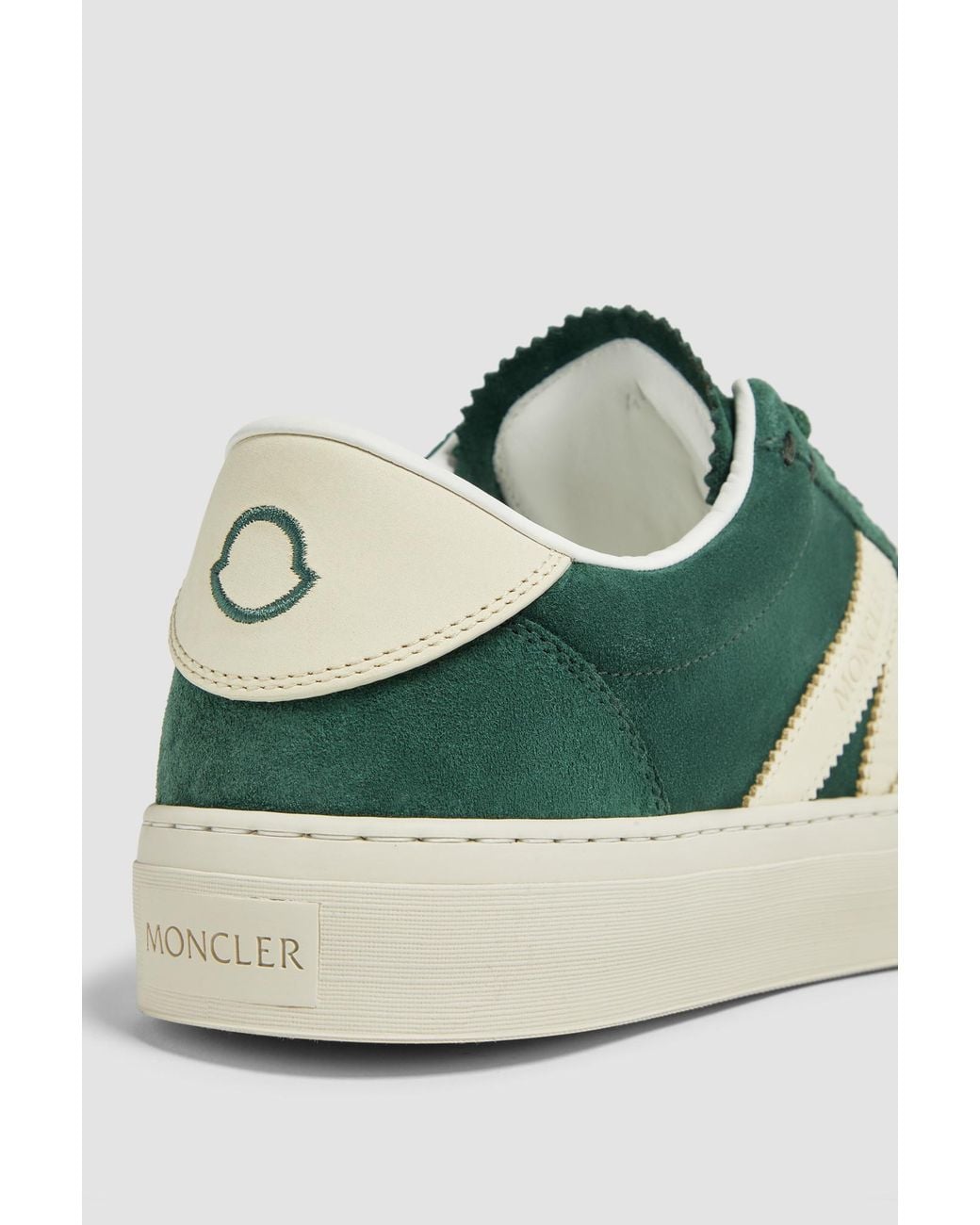 Moncler Green Monaco2 Low-Top Trainers for men
