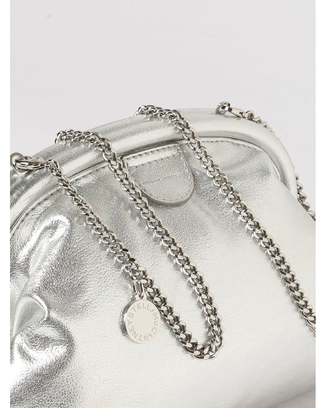 Stella McCartney White Falabella Soft Clutch Bag