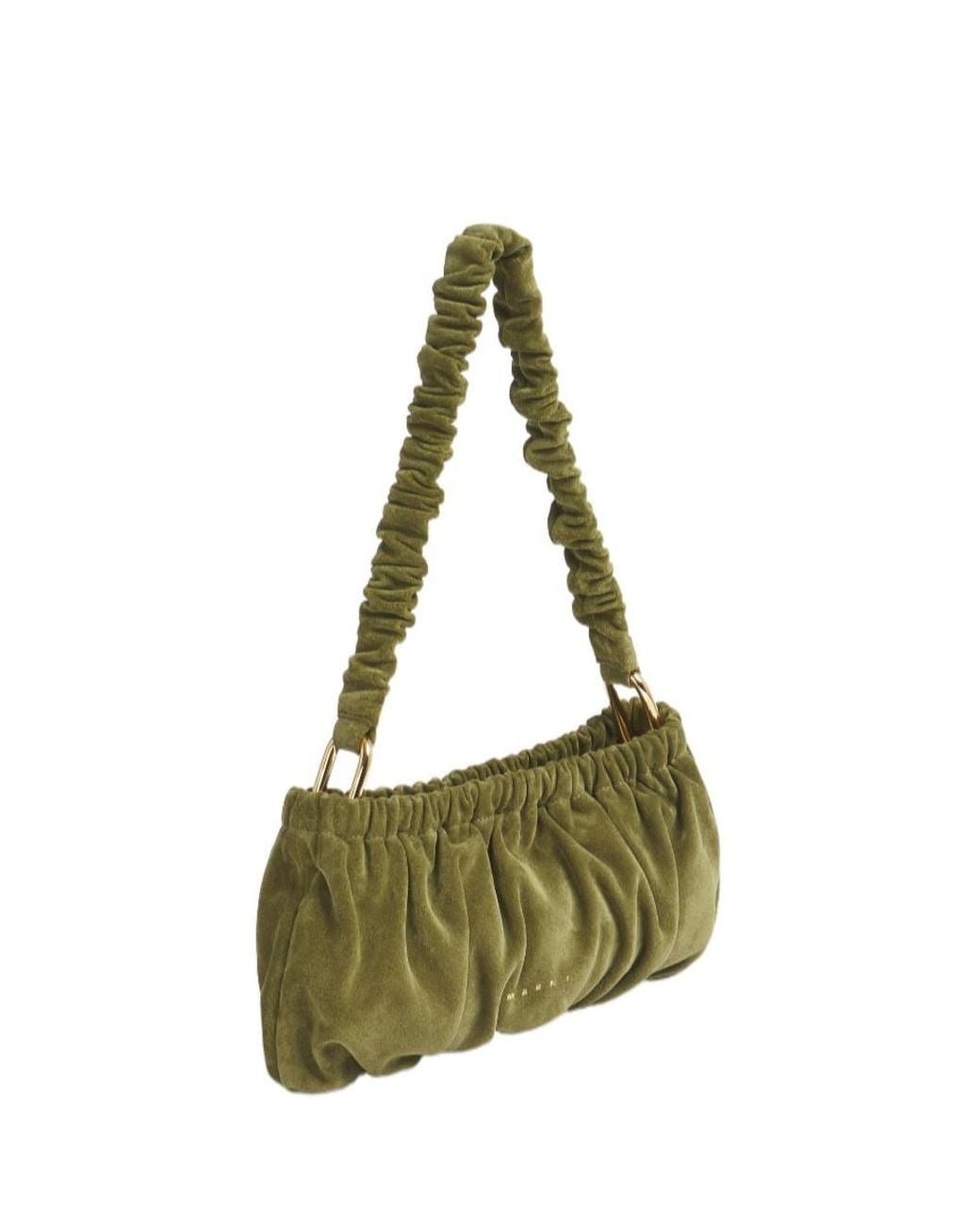 Marni Green Ruched Shoulder Bag