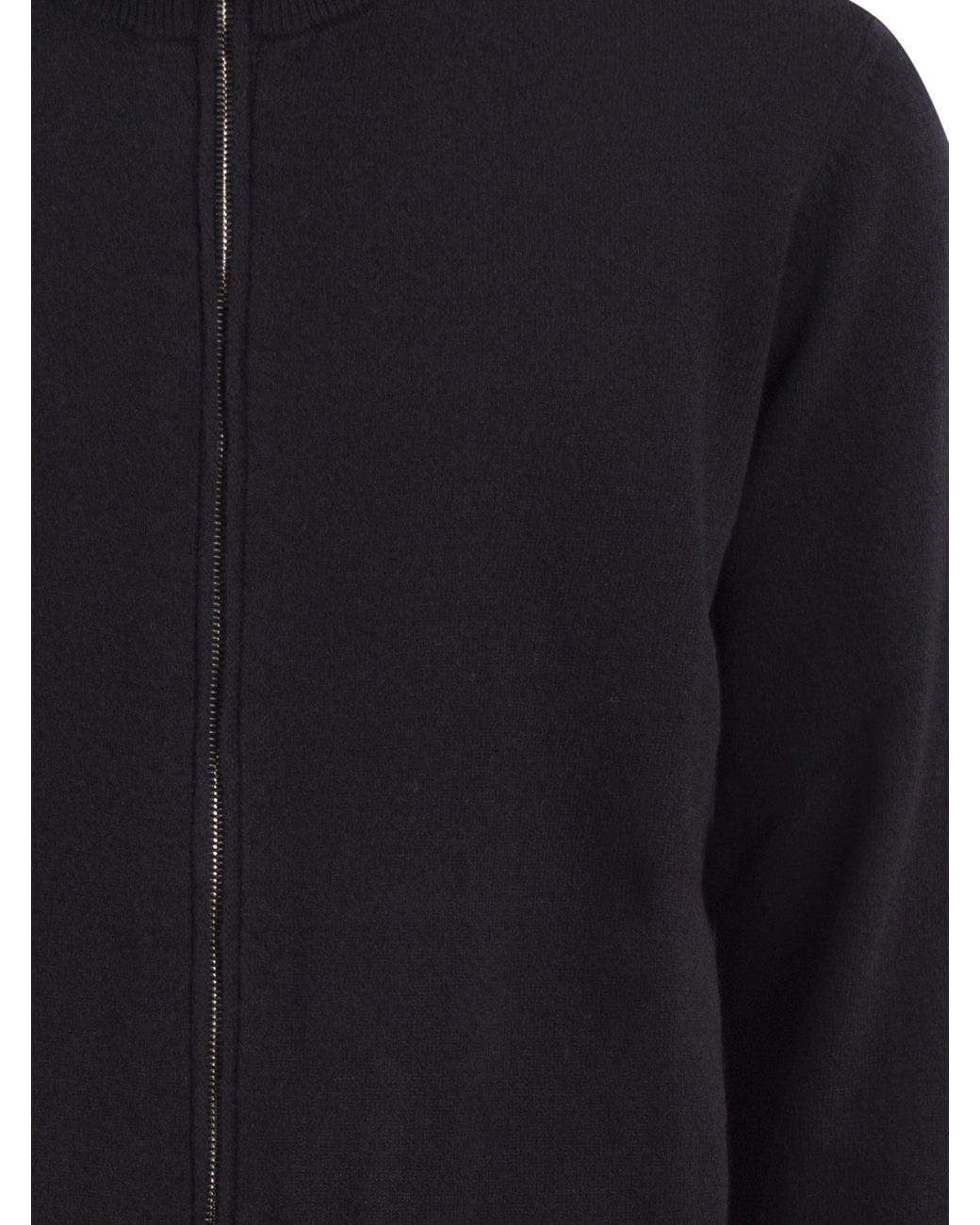 Peserico Blue Zip-Up Stand Collar Cardigan for men