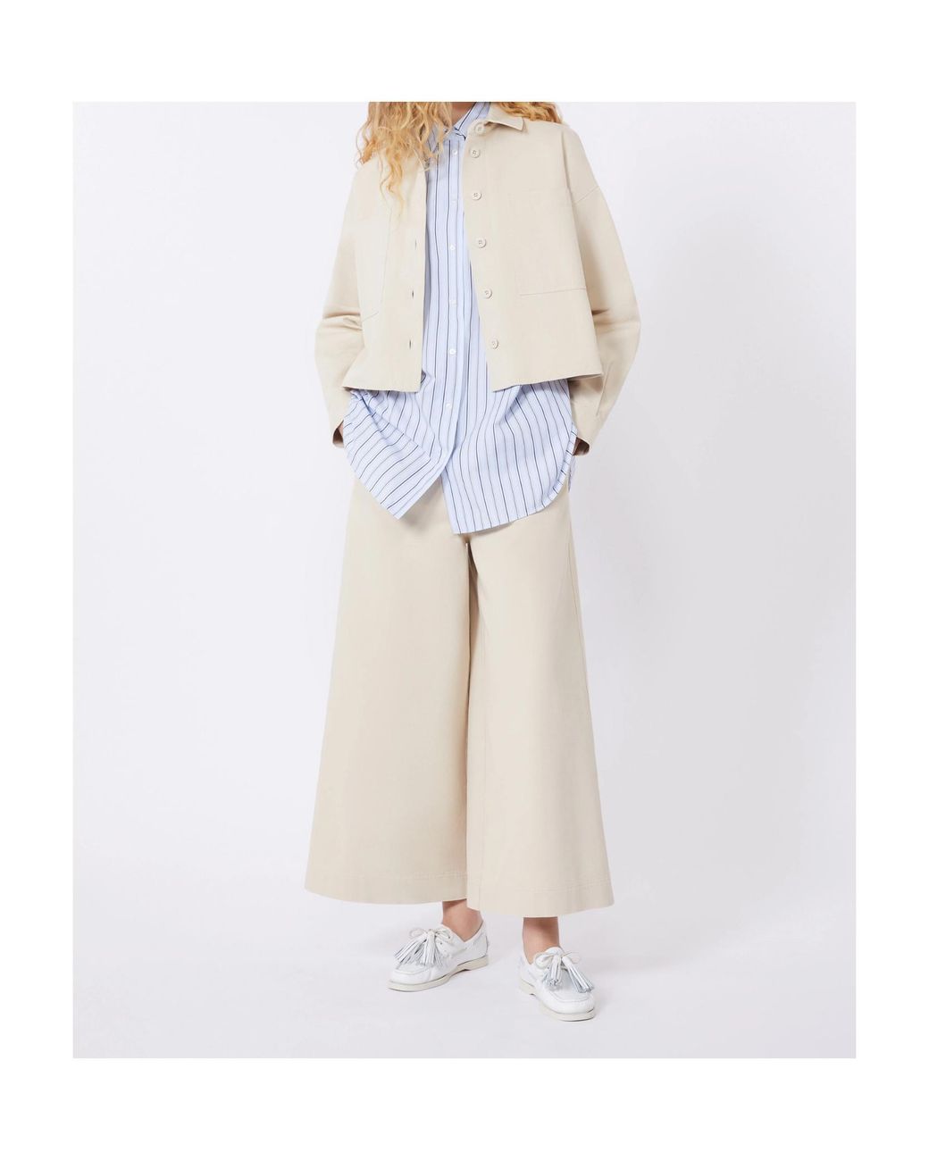 Max Mara White Weekend Wkdradente High-Low Hem Shirt