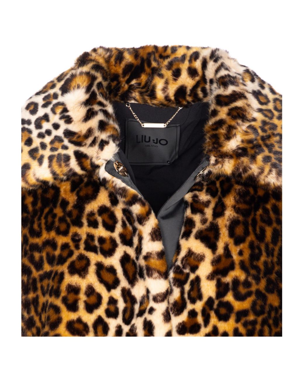 Liu Jo Brown Leopard Print Coat