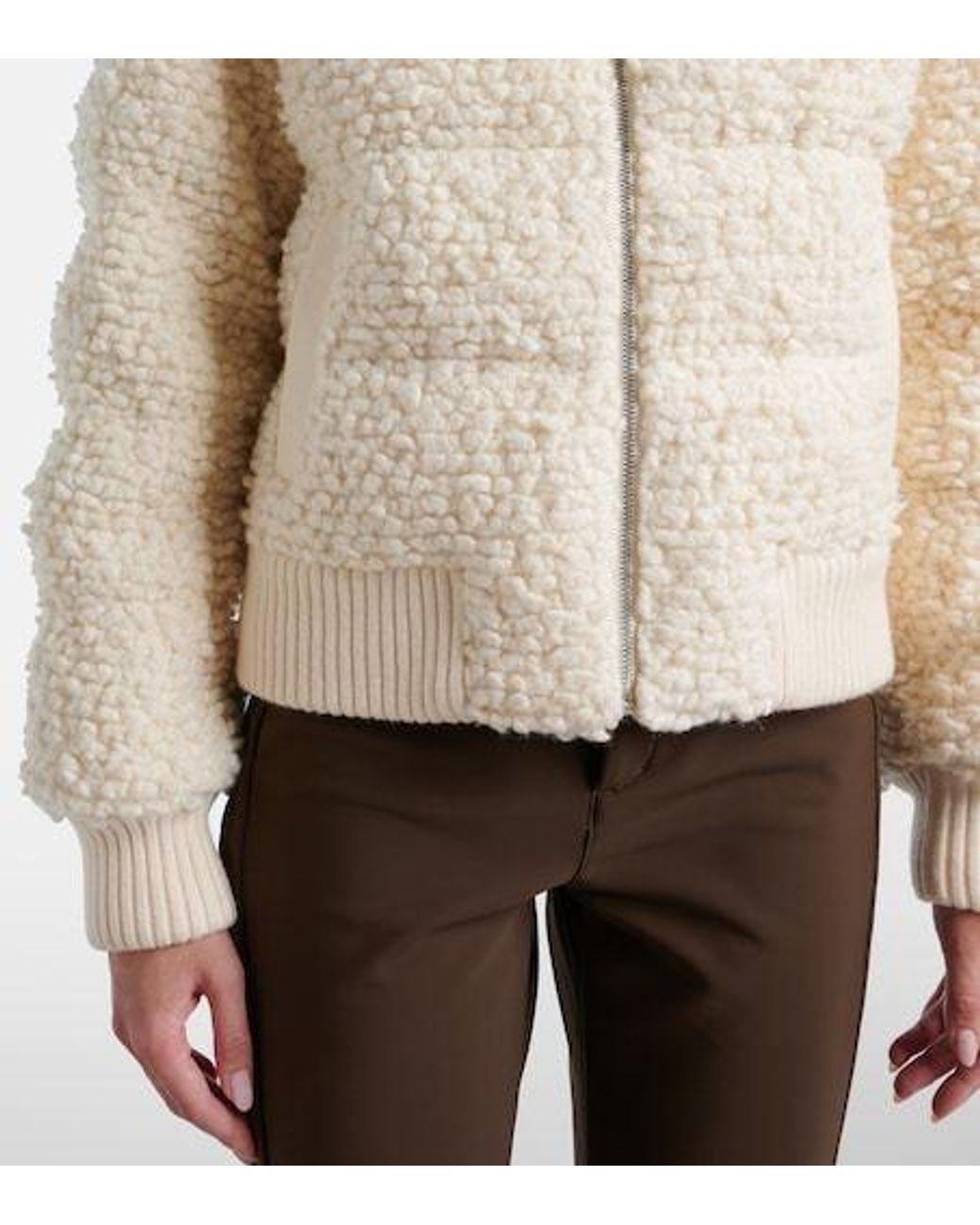 Perfect Moment Natural Après Wool Down Bomber Jacket