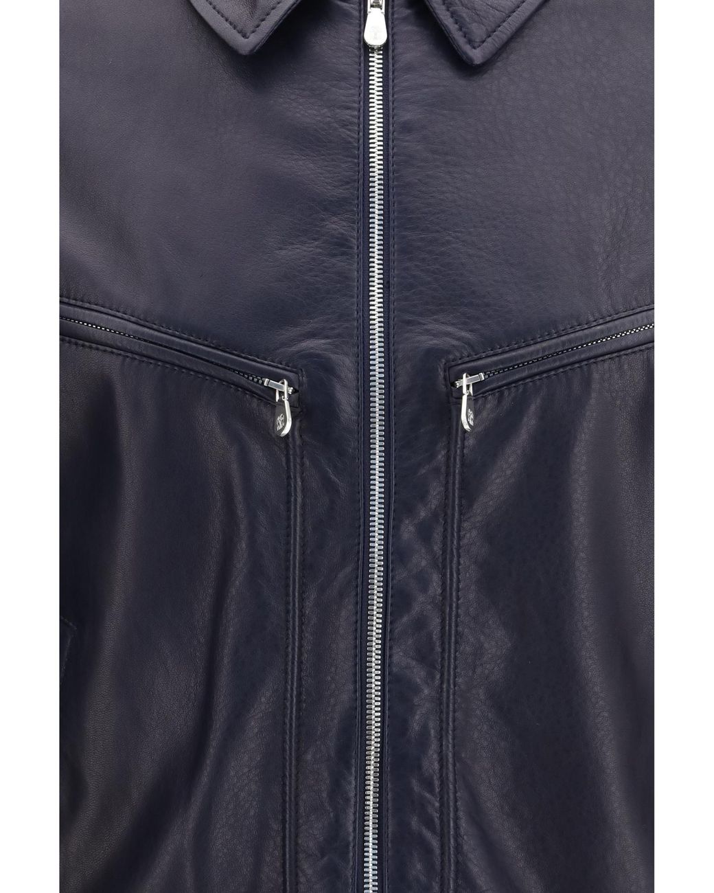 Brunello Cucinelli Blue Padded Zipped Jacket for men